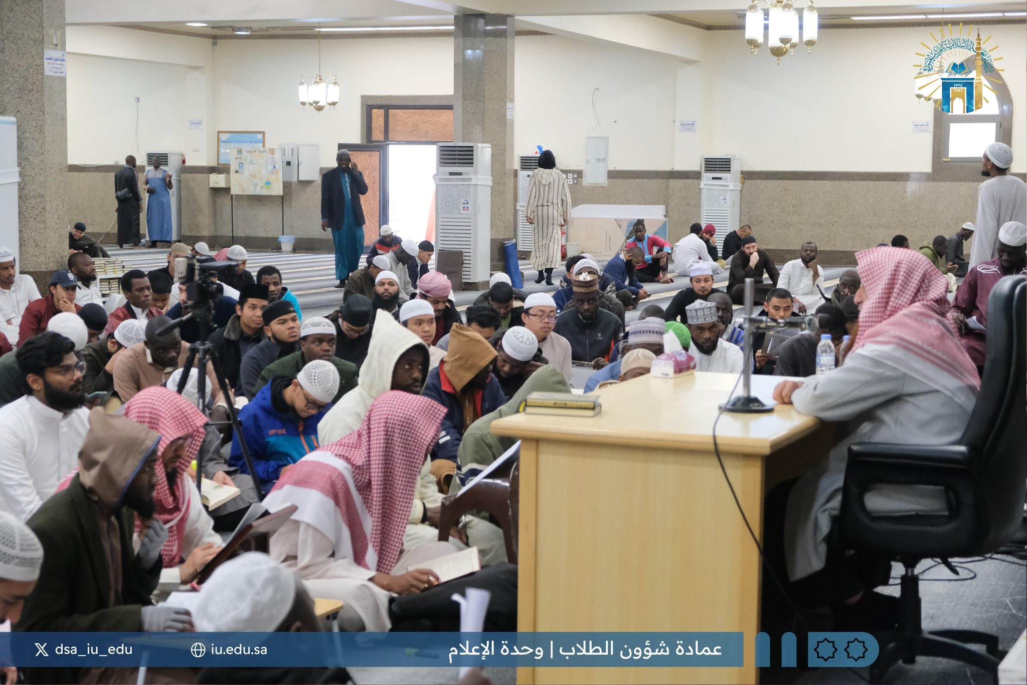 محاضرة بعنوان  (تعظيم النصوص) لفضيلة الشيخ: أ.د محمد بن ناصر الحميد ضمن برامج وحدة التوعية الفكرية بالتعاون مع عمادة شؤون الطلاب