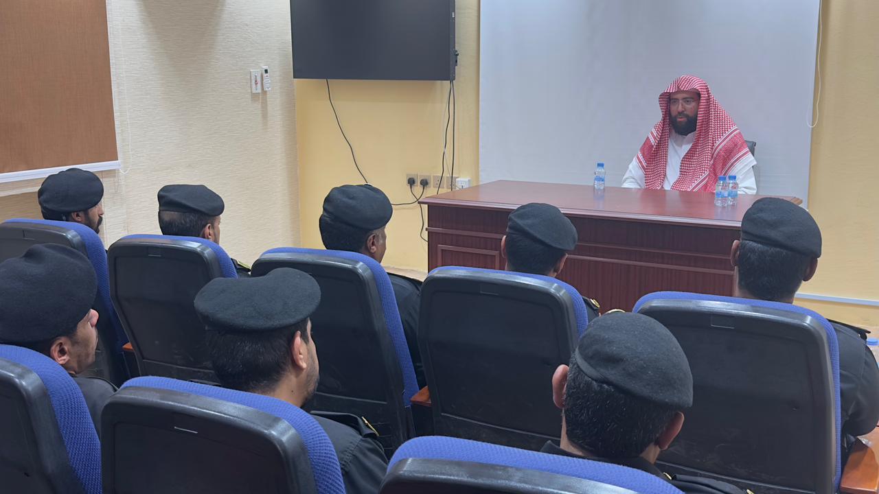 تنفيذ محاضرة بعنوان (تعزيز الولاء والانتماء للوطن) يوم الأربعاء 26-ذو القعدة-1447 ه، في إدارة دوريات الأمن - 1