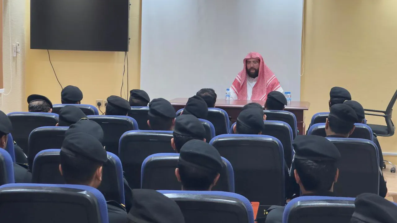 تنفيذ محاضرة بعنوان (تعزيز الولاء والانتماء للوطن) يوم الأربعاء 26-ذو القعدة-1447 ه، في إدارة دوريات الأمن - 8