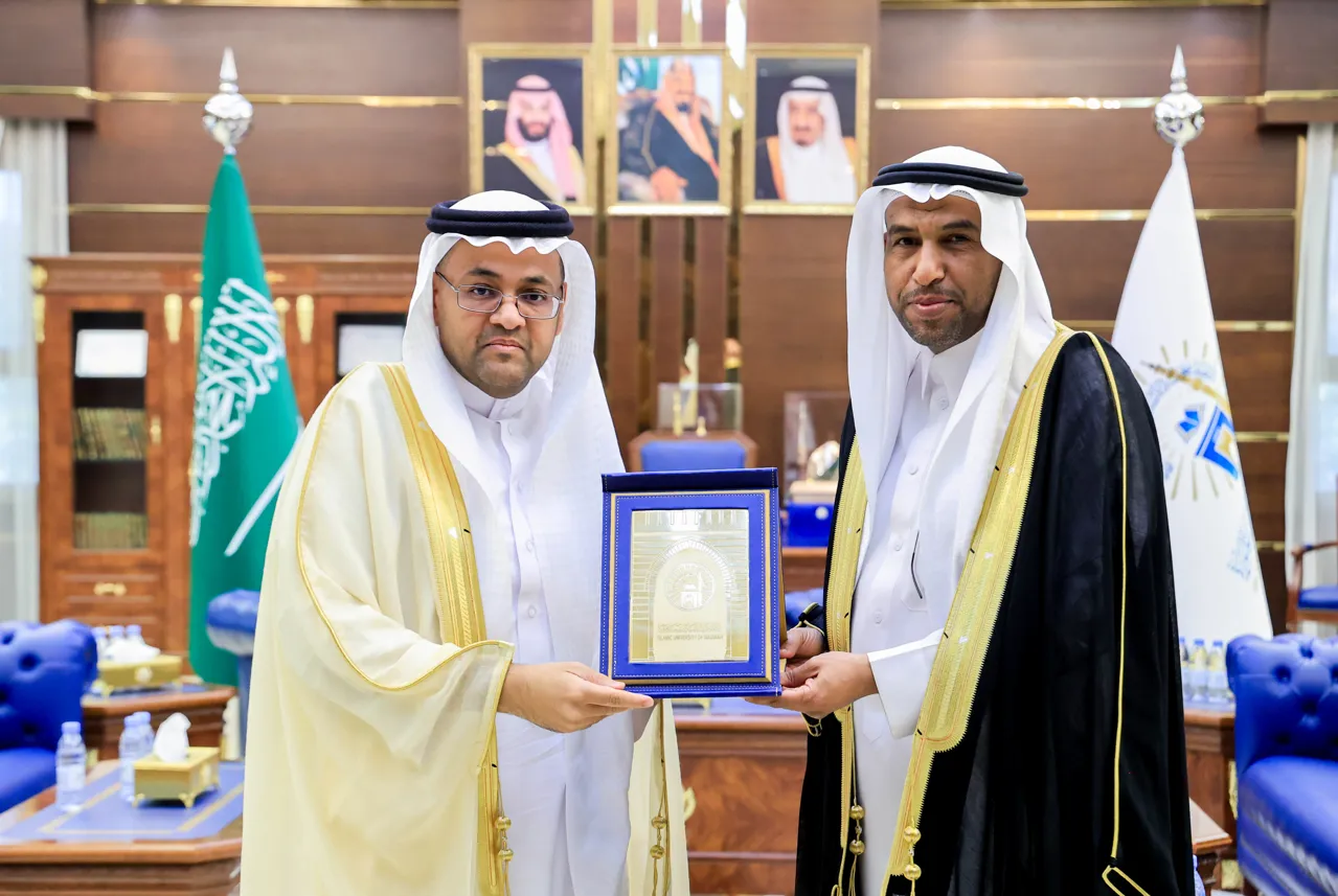 استقبل سعادة رئيس الجامعة الاسلامية المكلف، أ.د. حسن بن عبدالمنعم العوفي، المشرف العام المكلف على هيئة تنمية البحث والتطوير والابتكار د. محمد العتيبي، - 4