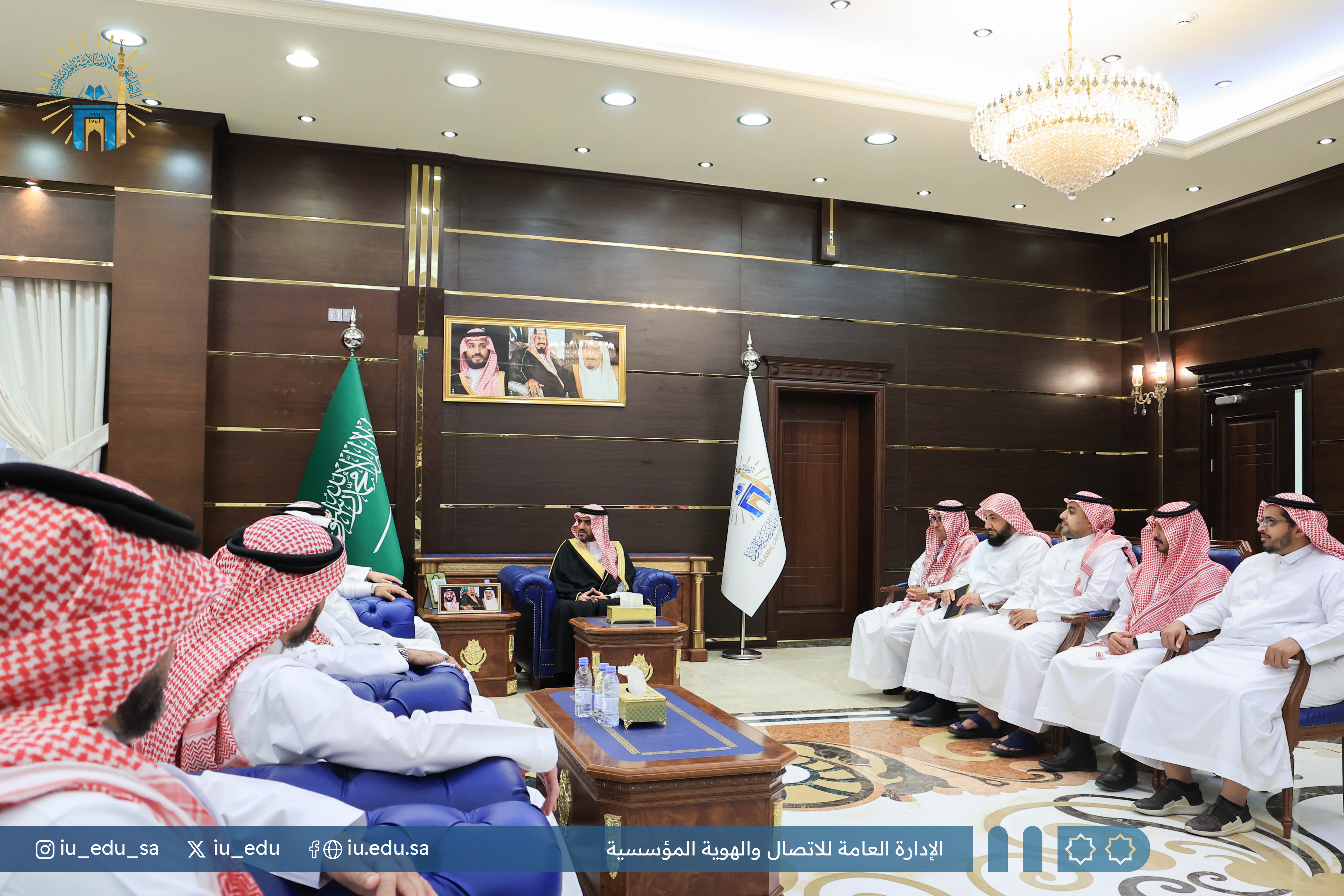 ‏استقبل رئيس ⁧‫الجامعة الإسلامية‬⁩ د. صالح بن علي العقلا، رئيس غرفة المدينة أ. مازن بن إبراهيم رجب. - 2