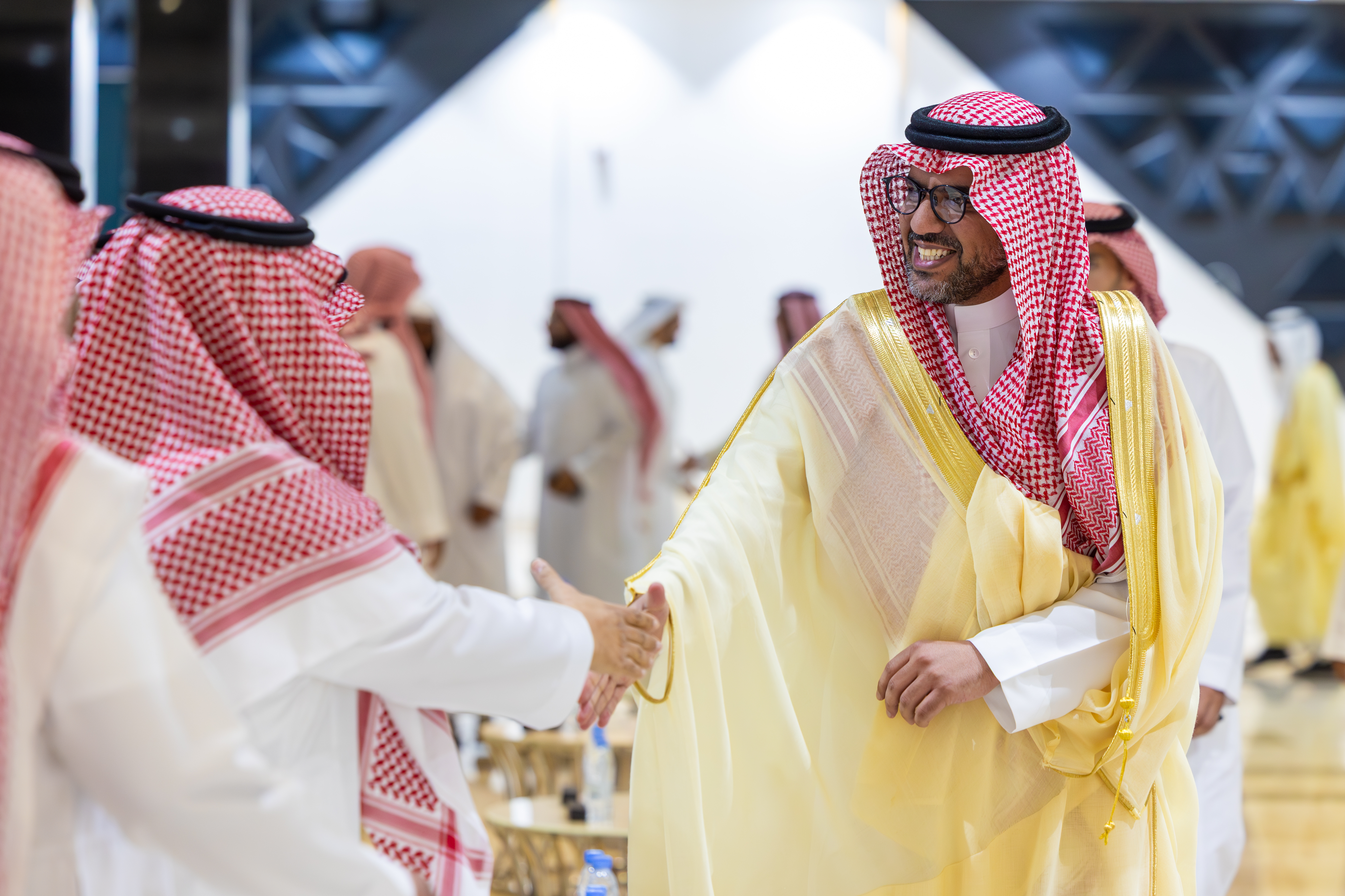 برعاية وحضور رئيس الجامعة الإسلامية د. صالح بن علي العقلا، نظمت الجامعة حفل المعايدة السنوي لمنسوبيها، بمناسبة عيد الأضحى المبارك للعام 1447 هـ  - 2