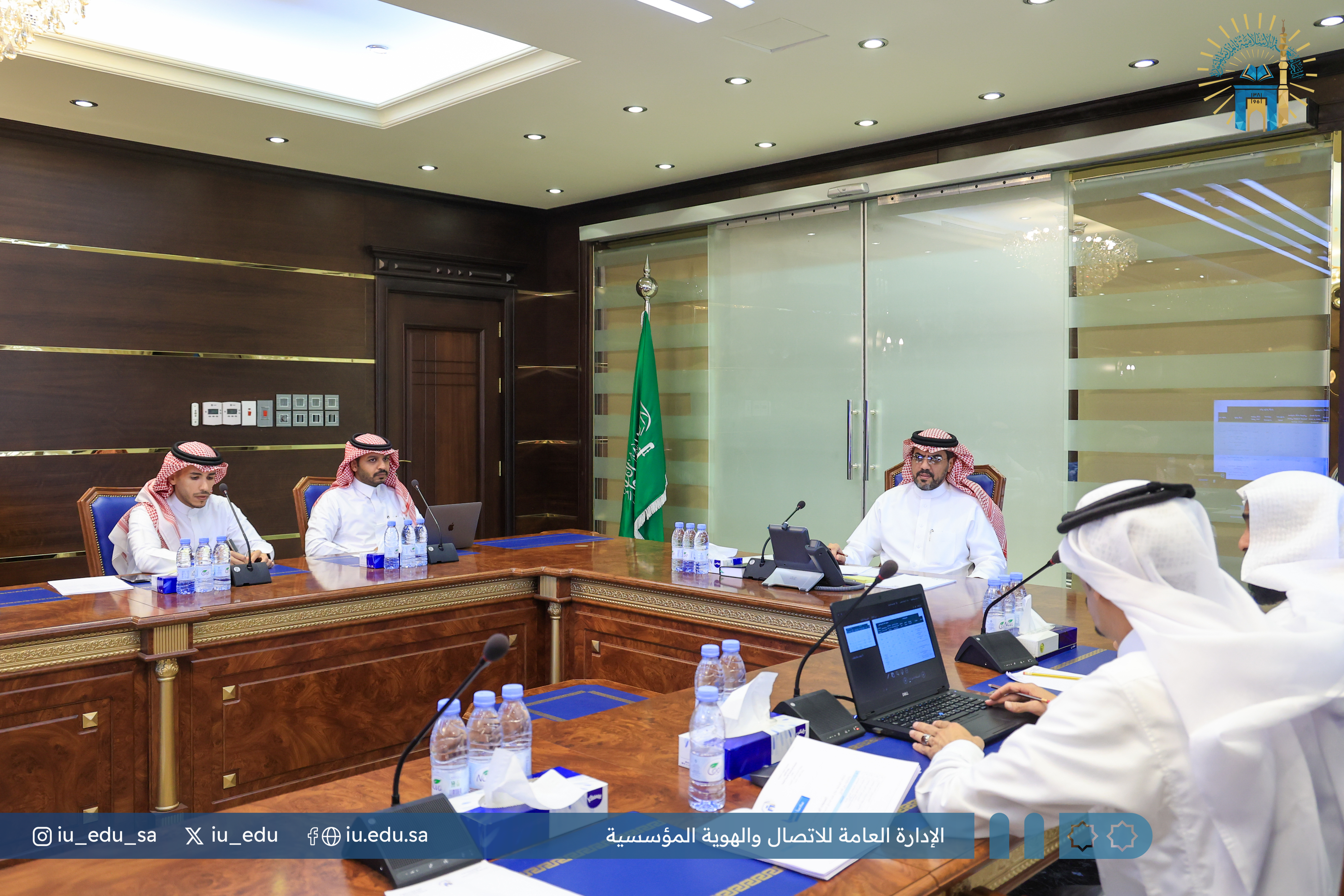 رئيس الجامعة الإسلامية يجتمع مع وكيل الجامعة للشؤون الأكاديمية، وعميد التطوير والجودة. - 1