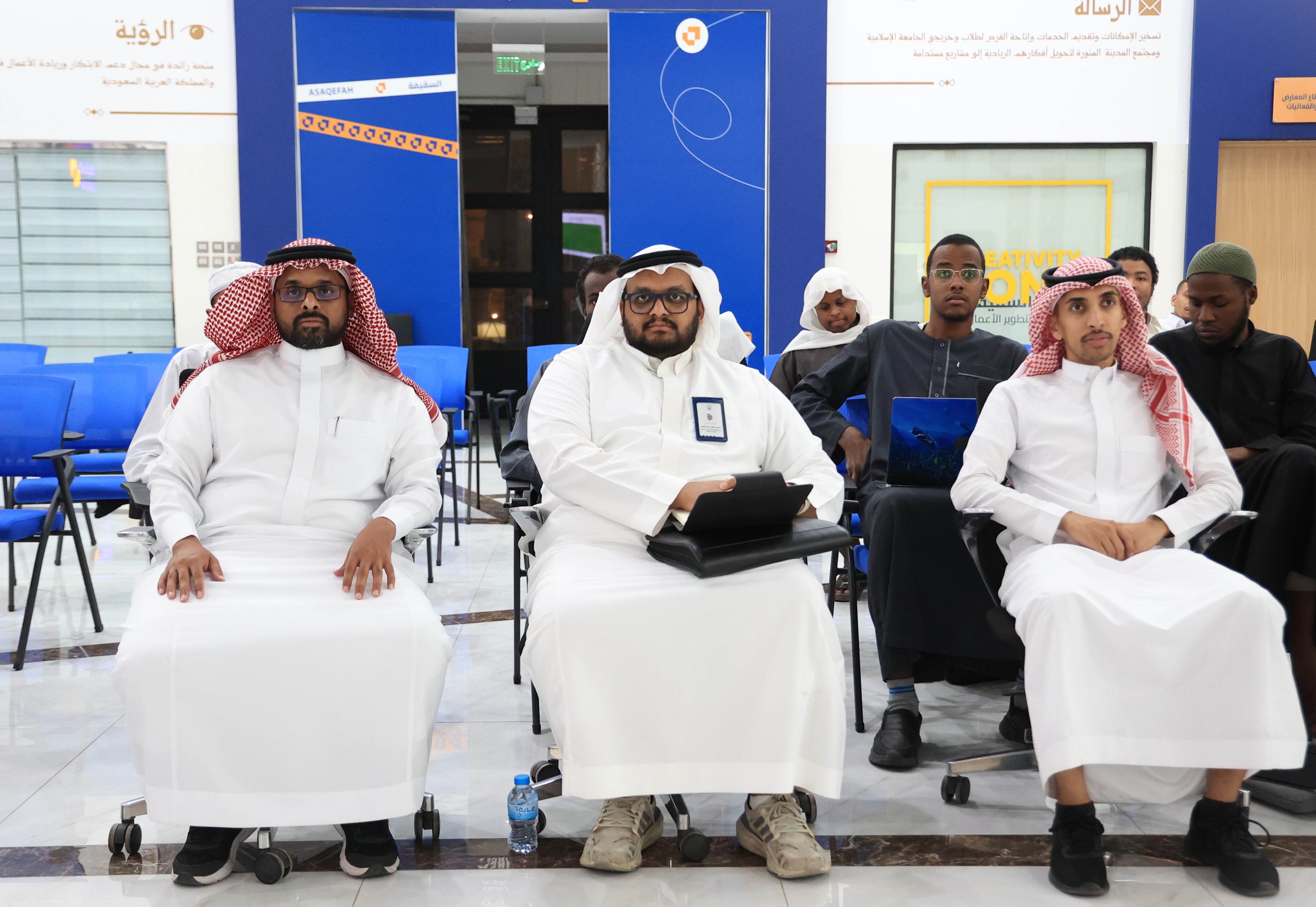 انطلاق أولى الجلسات التحكيمية لمشاريع مبادرة سواعد بناء بـ الجامعة الإسلامية - 2