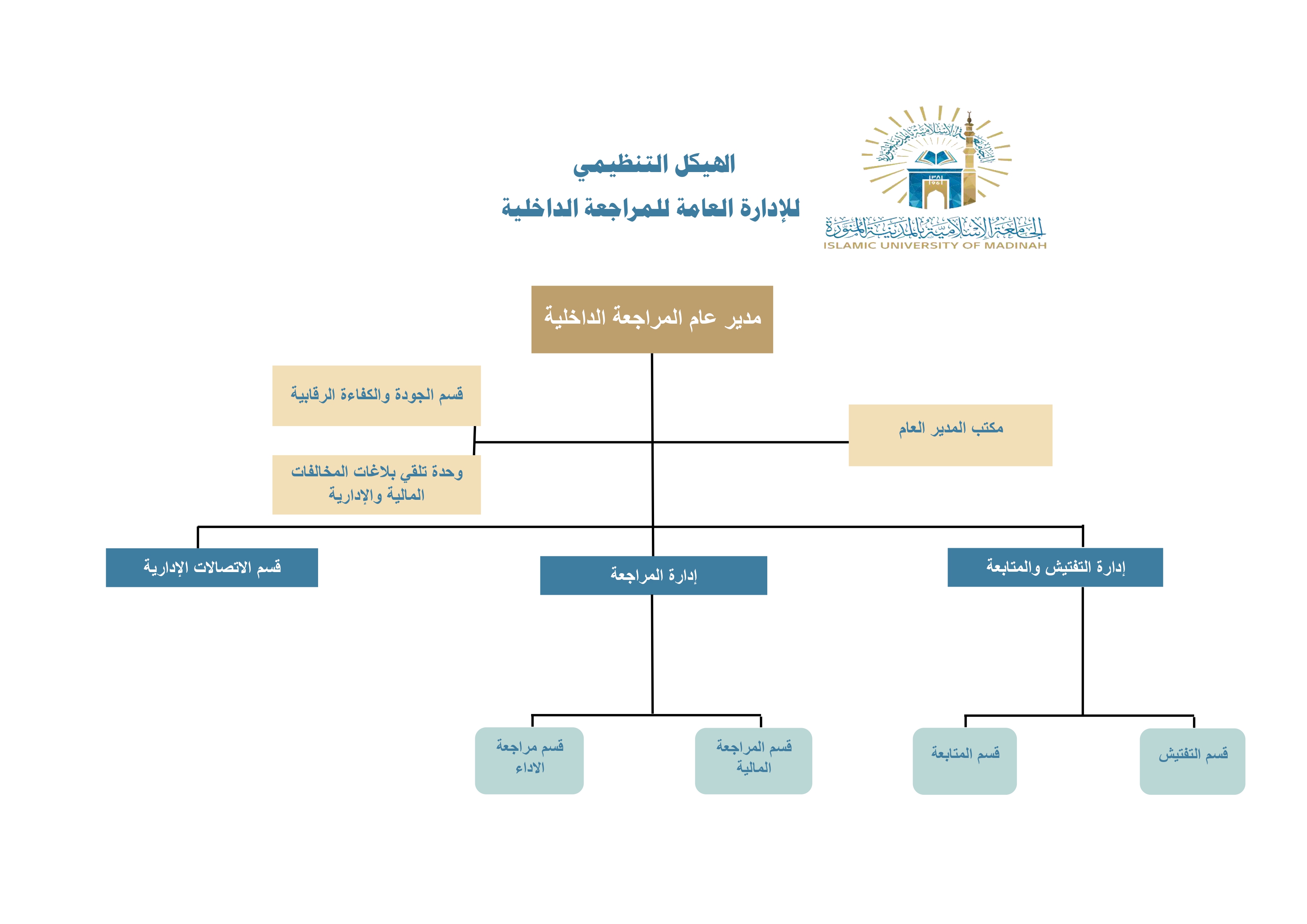 الهيكل التنظيمي للإدارة العامة للمراجعة الداخلية
